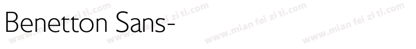 Benetton Sans字体转换